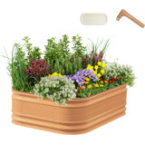 Novel 17" Tall 6 In 1 Modular Metal Outdoor Raised Garden Bed