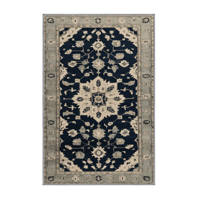 Machine Washable Overdyed Gray Area Rug