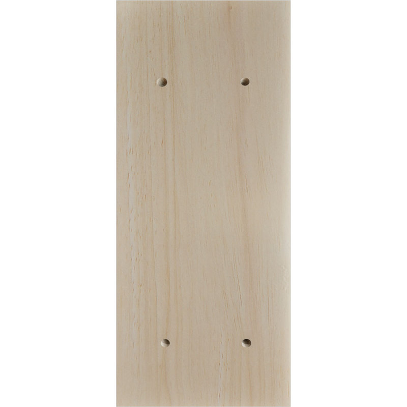 Support traditionnel Hamilton, Hévéa, H 7 po x l 3 po x P 5 po