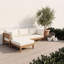 Ensemble de canapé modulaire de patio 6 pièces avec 3 repose-pieds et 5 coussins décoratifs
