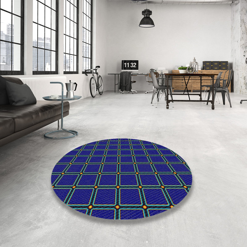 Tapis décoratif géométrique schreffler, Rond 5 pi