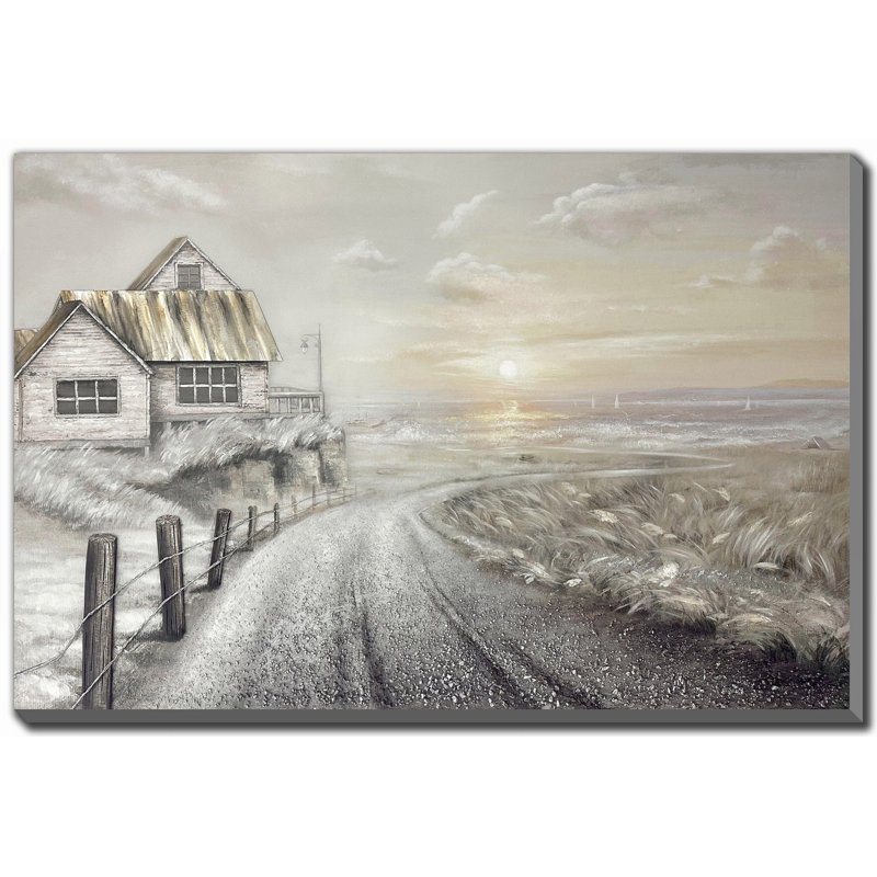 «Road to Sunrise», art mural sur toile