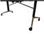Table de poker pliable de 94 po pour 10 joueurs Wesvara avec espace de jeu, éclairage DEL, porte-gobelets et conception roulante-129514485