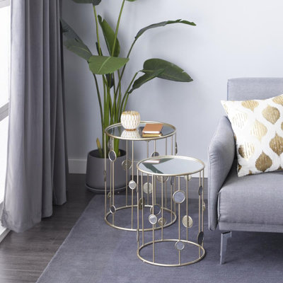 Ensemble de table d'appoint en métal Eppler