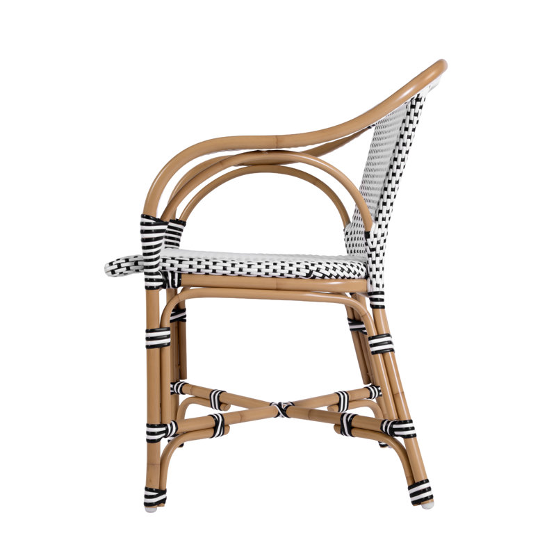 Cliff Outdoor Arm Chair, Cliff Outdoor Arm Chair, Black & White