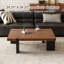 Table basse carrée en bois