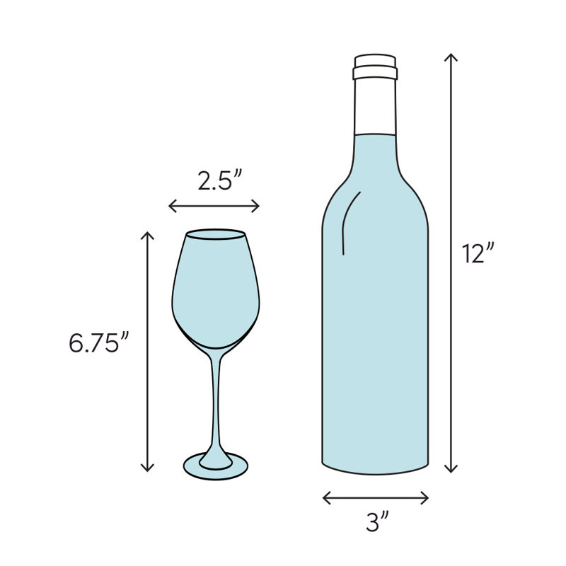 Aulay 6.75oz. Stainless Steel Wine Glass Set