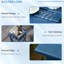 Table d'appoint carrée de 38 cm (15 po) pour patio, piscine, balcon ou jardin, pouvant supporter jusqu'à 50 kg (110 lb).