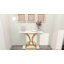Console 39 po Bleckley avec plateau en faux marbre noir-1791611482