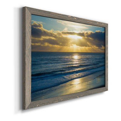 Beach Sunset Surfers - Photographie de cadre sur toile