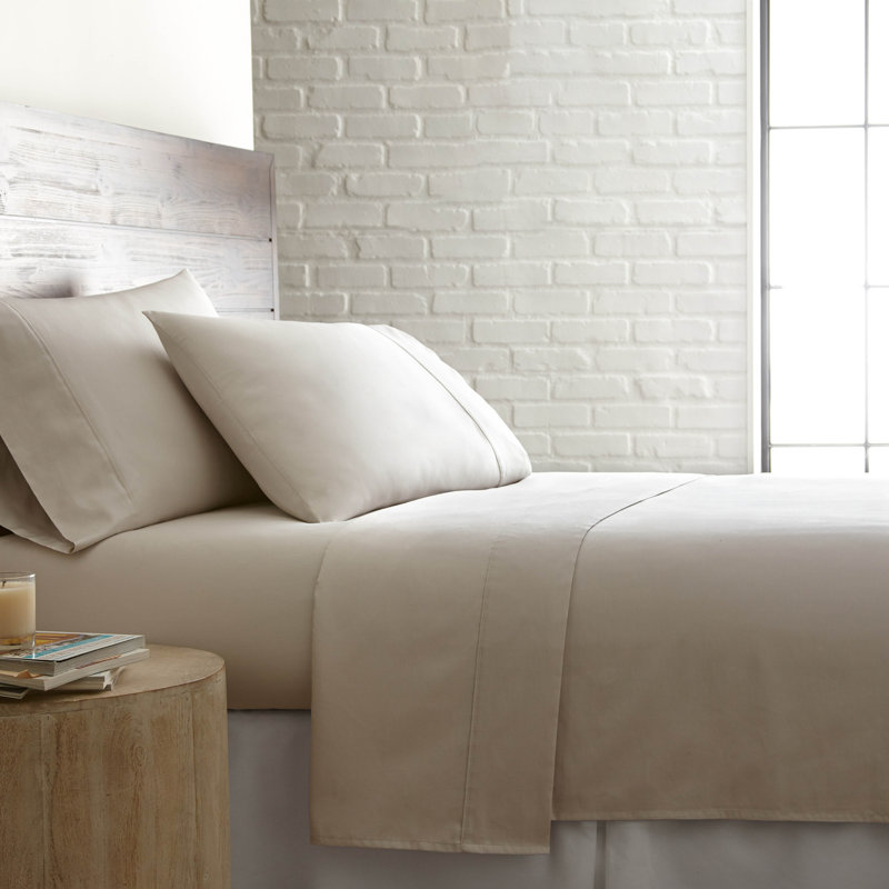 Southshore Fine Linens Sweetbrier Extra Deep Pocket Sheet Set, 100% Cotton 300 Thread Count Sateen Bedding, 2 Pillowcases, 22-Inch Deep Pocket, King