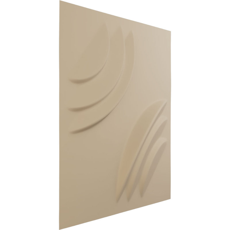 Panneau mural 3D décoratif Artisan EnduraWall, H 19,63 po x l 19,63 po x P 1,4 po, Beige