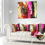 Structure, art abstrait - coussin abstrait imprimé