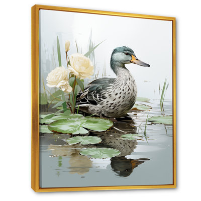 «Duck Pond Reflections V - Duck Animal», art mural