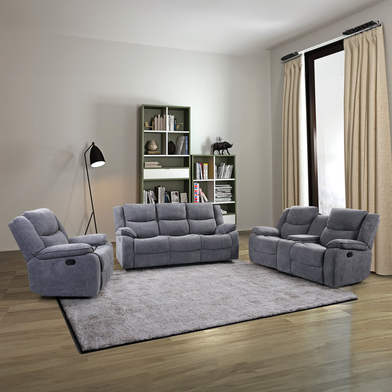Ensemble de salon inclinable 3 pièces