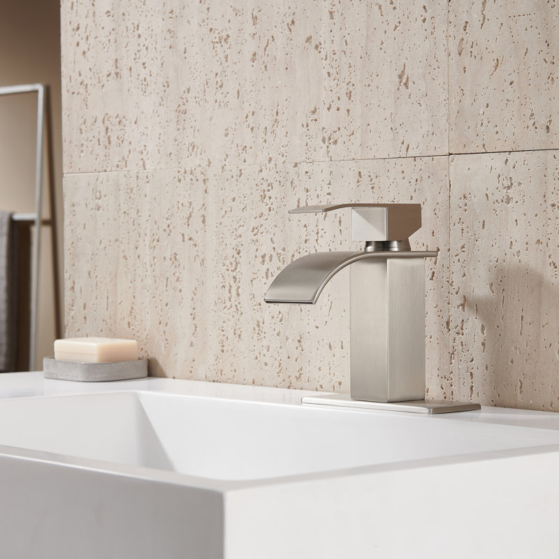 Robinet pour salle de bain à poignée simple