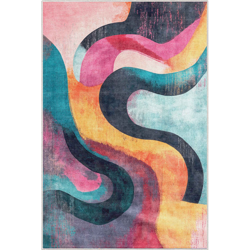  Tapis moderne audacieux Apollo, Rectangle 3 pi 3 po x 5 pi