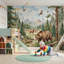 Papier peint forêt, montagnes, décoration murale amovible-177327021-177327020
