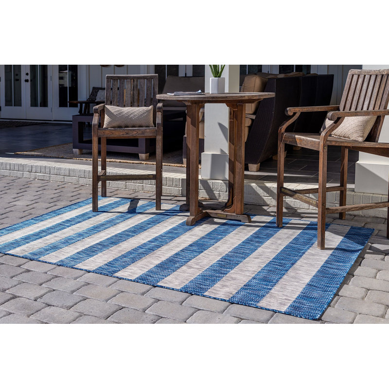 Tapis d'extérieur scintillant couleur azur, Rectangle 6 pi x 9 pi