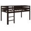 Lit mezzanine bas en bois pour enfants avec échelle intégrée-1801305496