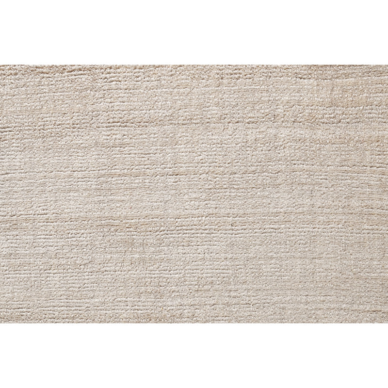 Silk Area Rug in Beige, Rectangle 12' x 15'