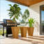 Jardinière classique, ensemble de 3 jardinières d'extérieur