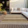 Kinslee Washable Striped Indoor / Outdoor Rug