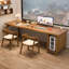 Bureau de direction rectangulaire en bois massif noyer-1040157855-1040157854