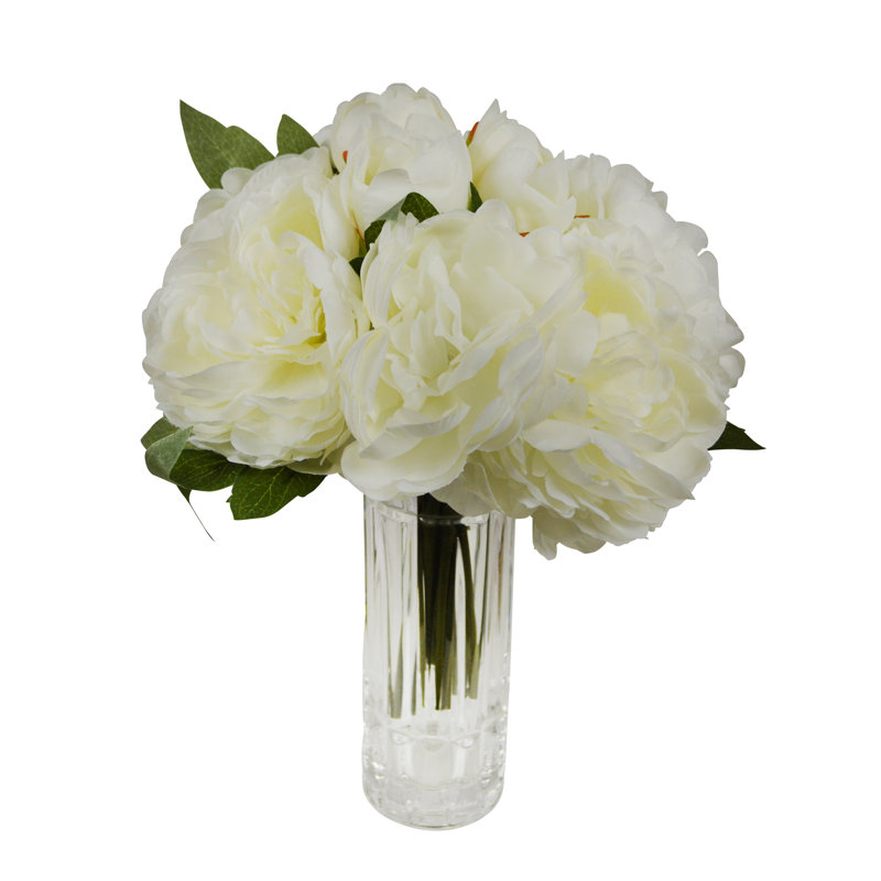 Bouquet de pivoines 11 po 11 po, Crème