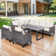 Nazime Karlshamn 4 Piece Sectional Seating Group with Cushions