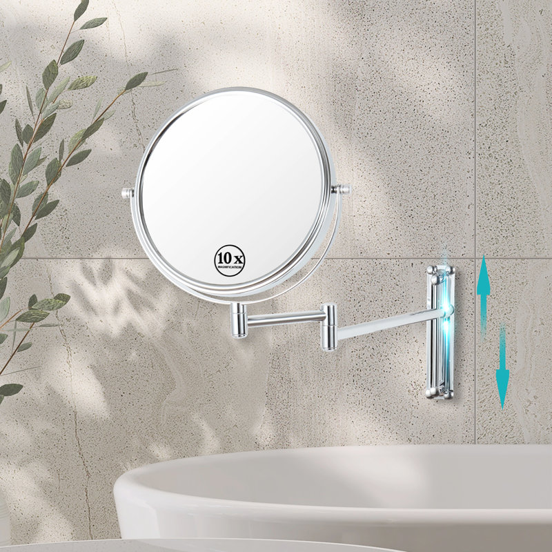 Miroir de maquillage, Chrome, 10