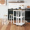 Kyu 30 " W Kitchen Cart with Solid Wood Top