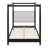 Canopy Platform Bed Featuring Upholstered Headboard and Sturdy Wooden Slat Legs-956726866-956726865