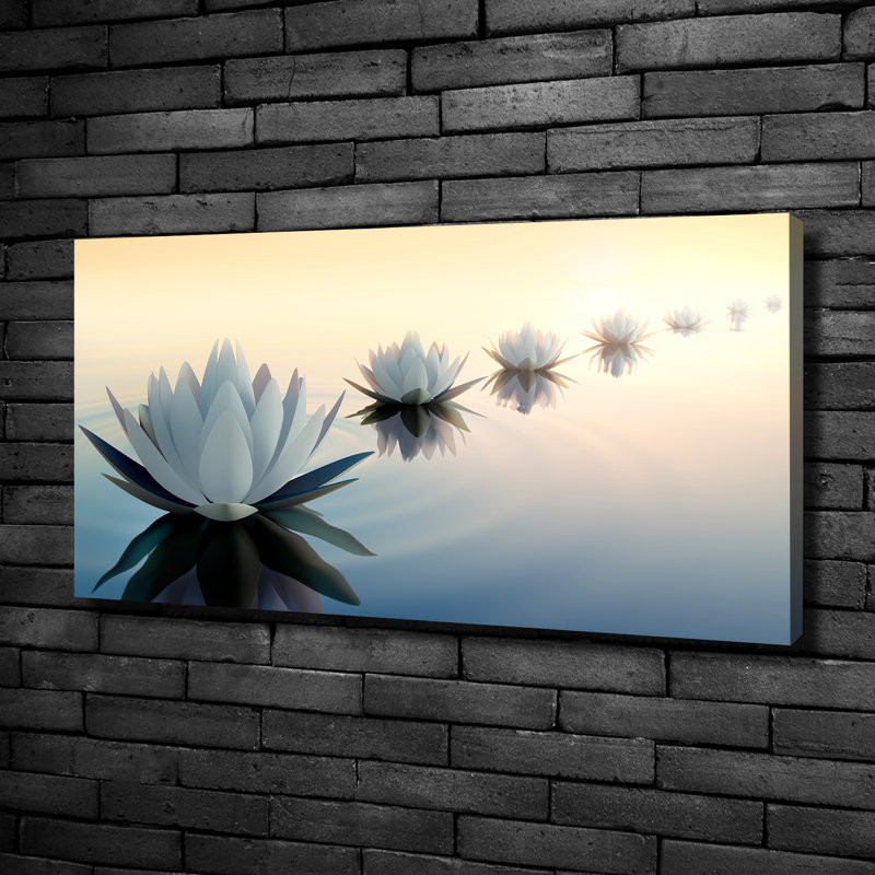 Lotus Flowers - Wrapped Canvas Print