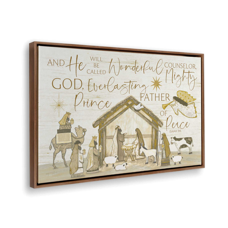 «He Will Be Called» par Annie Lapoint, reproduction d'art, H 33,5 po x l 49,5 po, Brun, Toile avec cadre