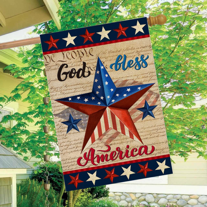 Drapeau de jardin en polyester 28 x 40 po Gulianna