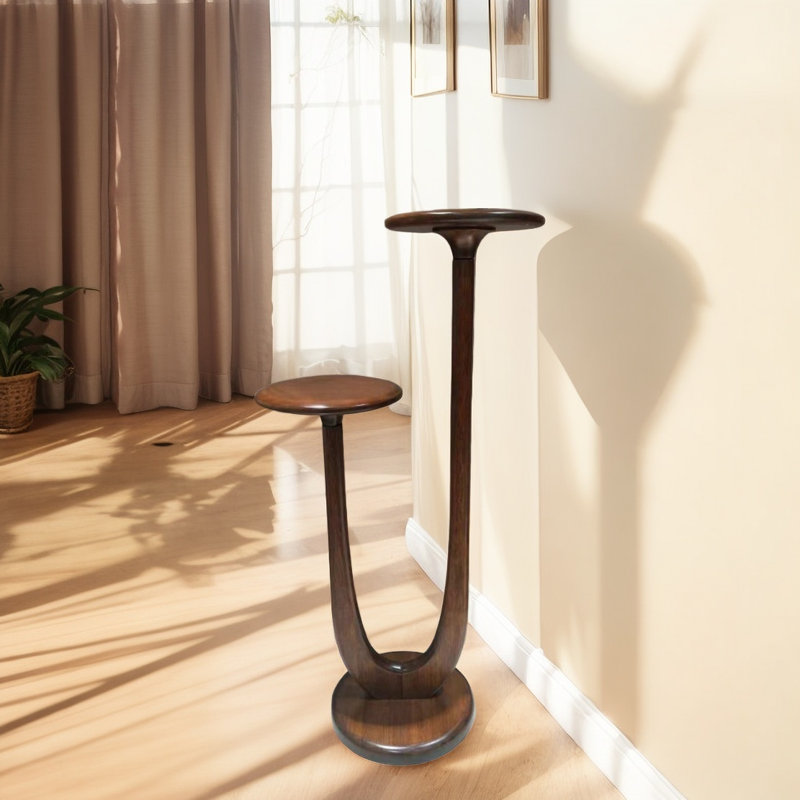 Chemin de table en bois massif Mid-Century