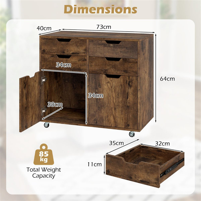 73cm W Chest of Drawers