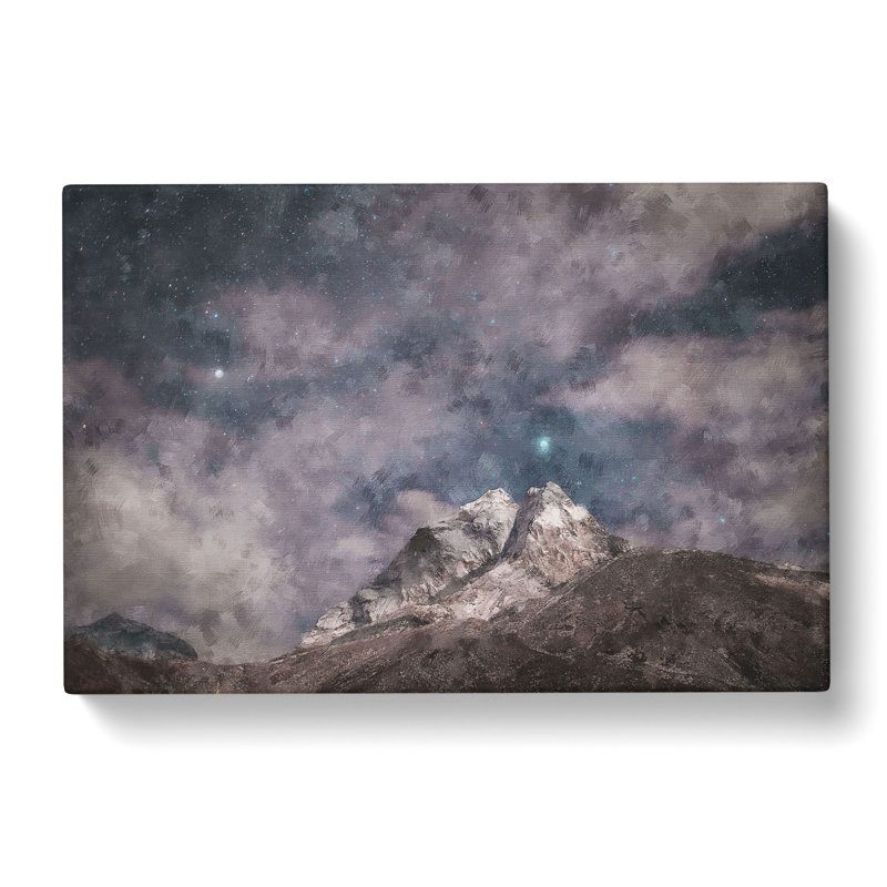 Stars Above the Himalayas - Wrapped Canvas, 35cm H x 50cm W x 3cm D