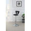 Tabouret de bar ajustable avec vérin à gaz en similicuir noir