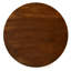 Round Mango Wood Side Table with Sculpted Pedestal Base and Stained Finish