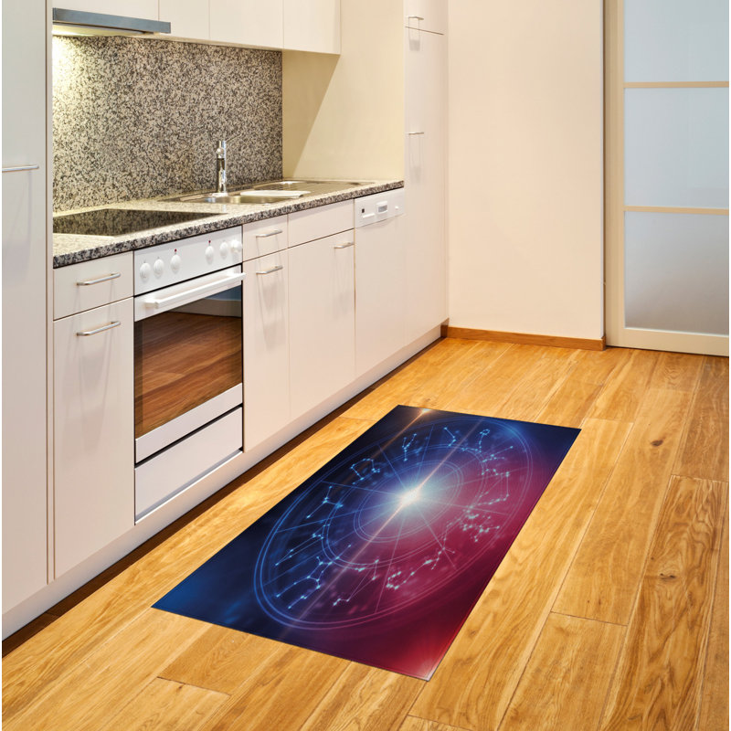 Astrology High Density Long Fiber Poly Threads Decorative Area Rug Carpet, Rectangle 2'7" x 5'