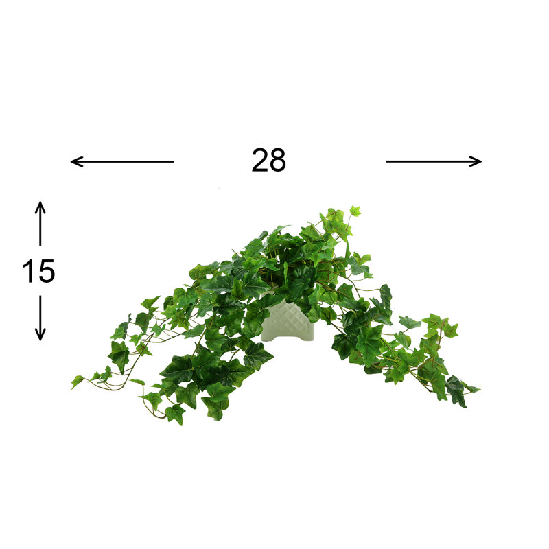 Oakes Faux Ivy Plant in Ceramic Pot