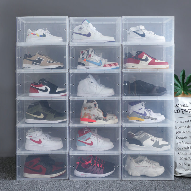 4 Pair Stackable Shoe Storage Cabinet