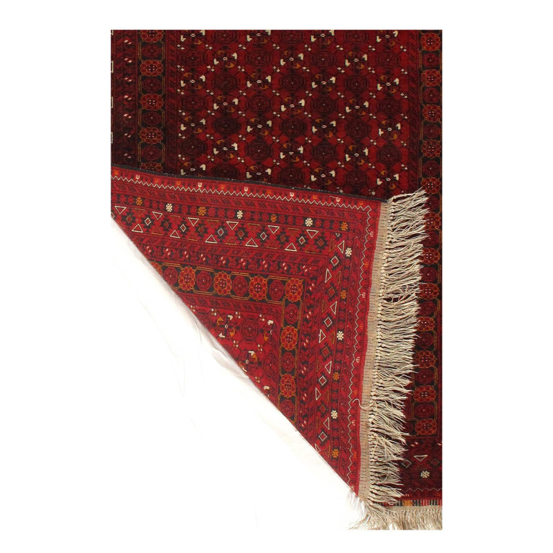 Canvello Rust Afghani Bashire Rug - 4'3"X6'5"