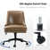 Positano Modern Faux Leather Tilting  Swivel Task Chair with Nailhead Trims