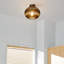 Stultz Rattan Semi Flush Mount