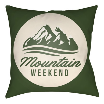 Lodge Cabin Alp Reversible Throw Pillow