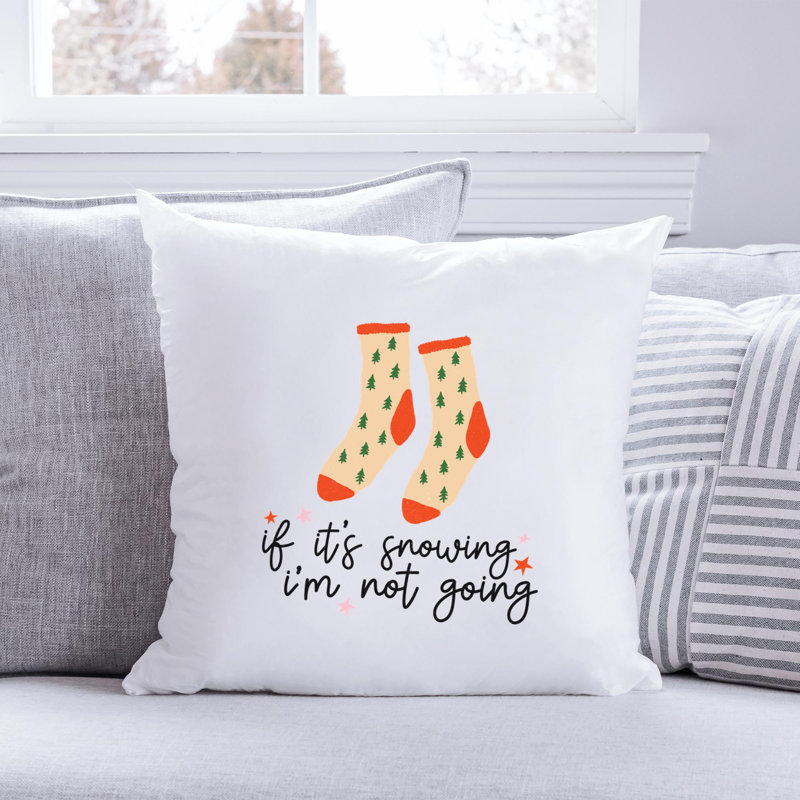 ChristmasPNG_2 Reversible Throw Pillow, 14" x 14"