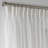 Triple Pinch Pleated Extra Long and Extra Wide Faux Linen Sheer Single Panel-92185595-92185609